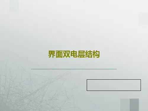 界面双电层结构PPT73页