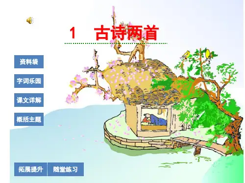小学语文古诗两首《春雨》《春晓》课件