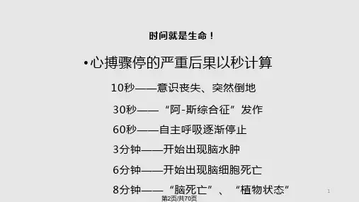 CPR国际新指南现场心肺复苏术标准操作步骤