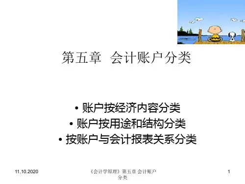 会计账户分类精品PPT课件