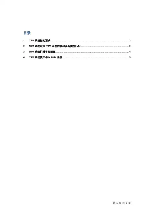 Itsm数据导入配置手册