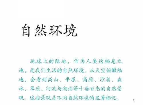 各种各样的地形