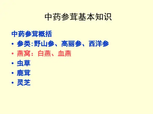 参茸培训