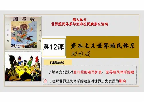 2024-2025学年统编版(2019)高中历史必修下——资本主义世界殖民体系的形成【课件】