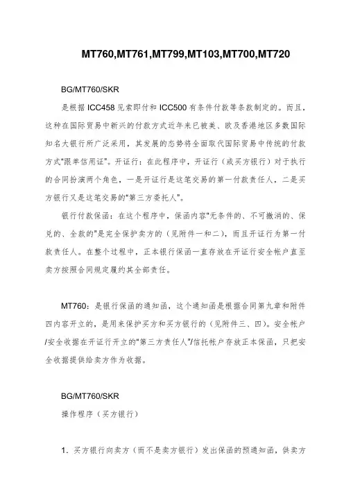国际贸易常见 SWIFT MT详解