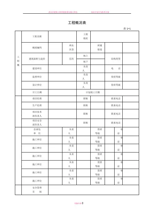 武汉市建筑施工现场安全质量标准化达标手册表word版