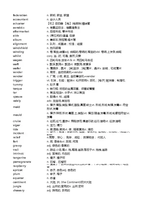 美剧单词