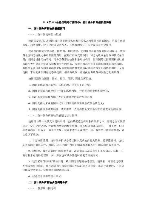 公务员联考行测指导：统计图分析典型例题讲解