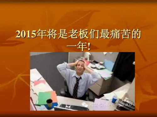 2015年是老板最痛苦的一年