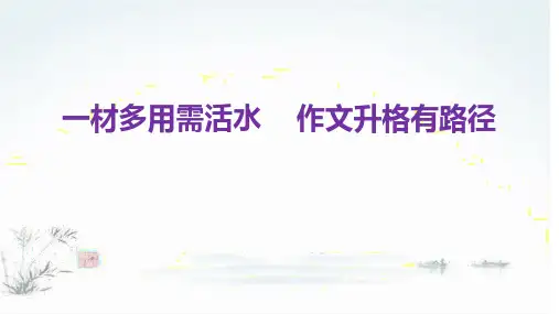 高考作文-素材的多元应用