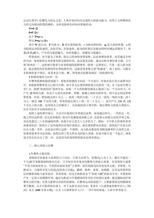 大成拳核心训法2