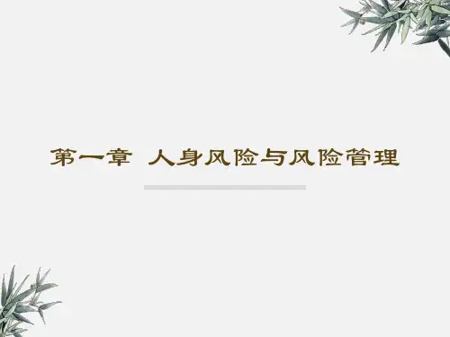 人身风险与风险管理