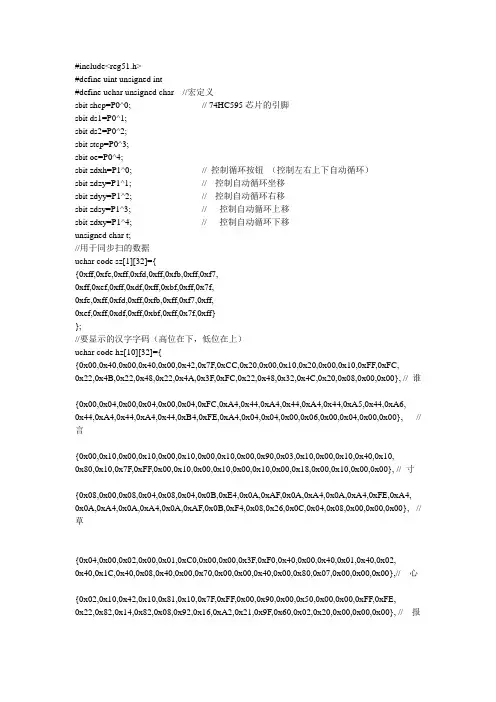 16x16点阵led电子显示屏设计[1]