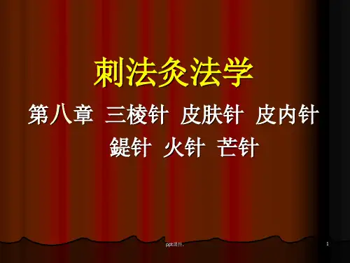 三棱针等针法ppt课件