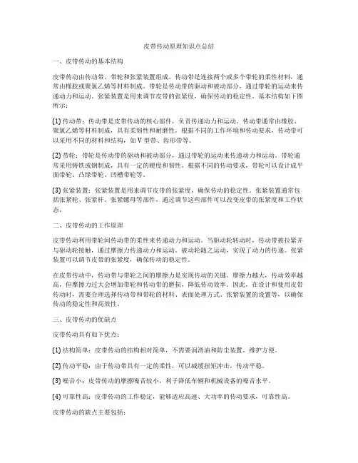 皮带传动原理知识点总结