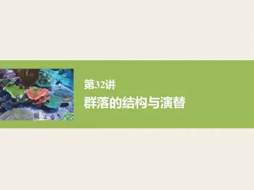 高三生物一轮复习讲义第九单元：生物与环境ppt 1