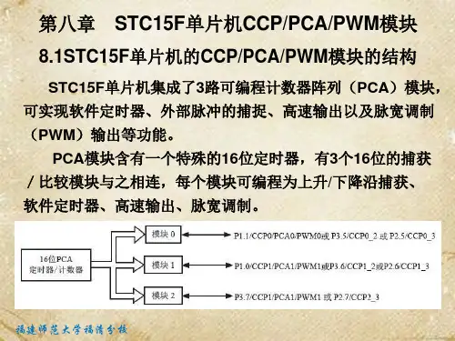 第八章STC15F系列单片机的PCA