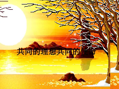 第十课 同理想 共同使命