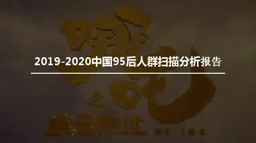 2019-2020中国95后人群扫描分析报告