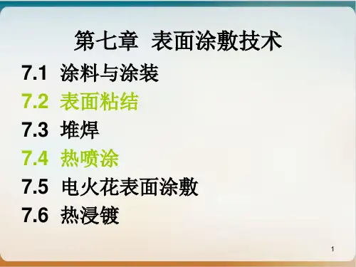 表面涂覆技术课件PPT