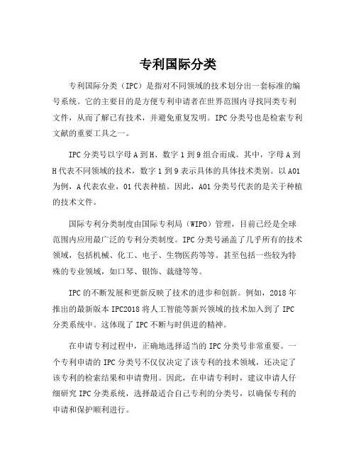 专利国际分类