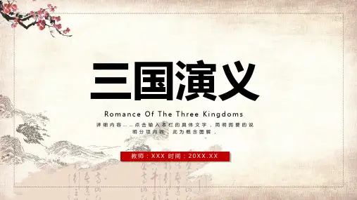 高中语文必修名著导读三国演义专题讲授PPT课件