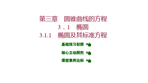 新人教版高中数学选择性必修第一册椭圆及其标准方程