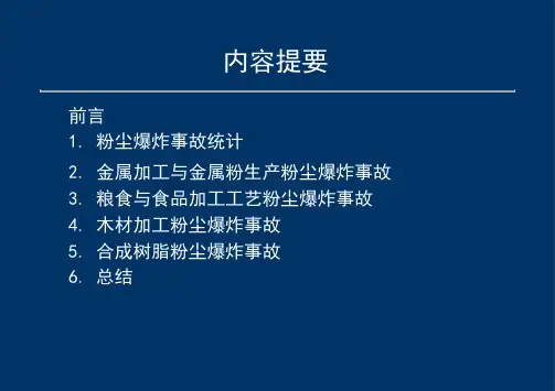 3-粉尘爆炸事故案例分析