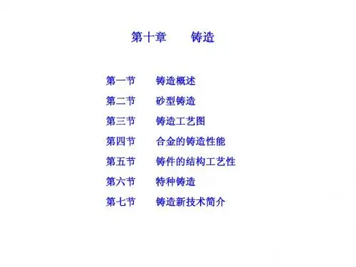 金工-第十章_-铸造