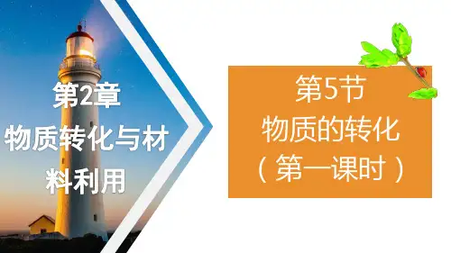 物质的转化(第1课时)(PPT课件(初中科学)20张)