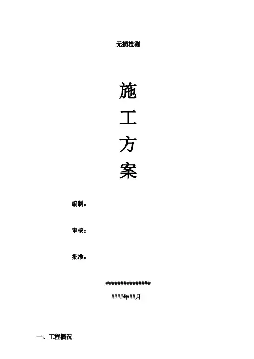无损检测方案(DOC)