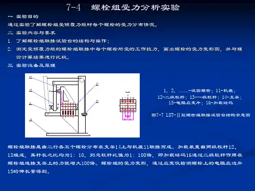 7-4螺栓组受力分析实验