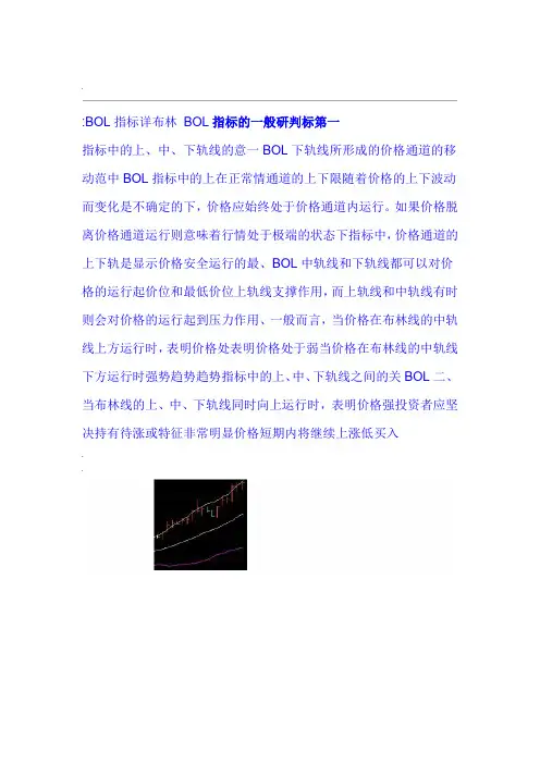 布林线BOLL指标详解