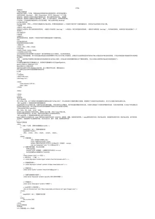HTML——精选推荐