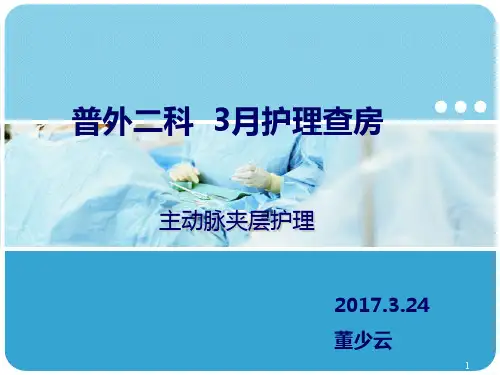 主动脉夹层的护理查房PPT课件