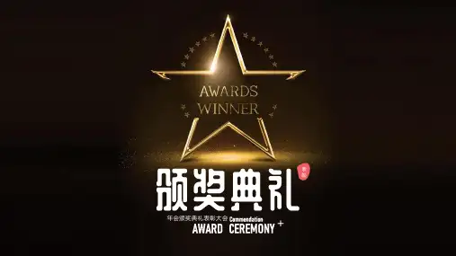 大气黑金风企业年会颁奖典礼PPT