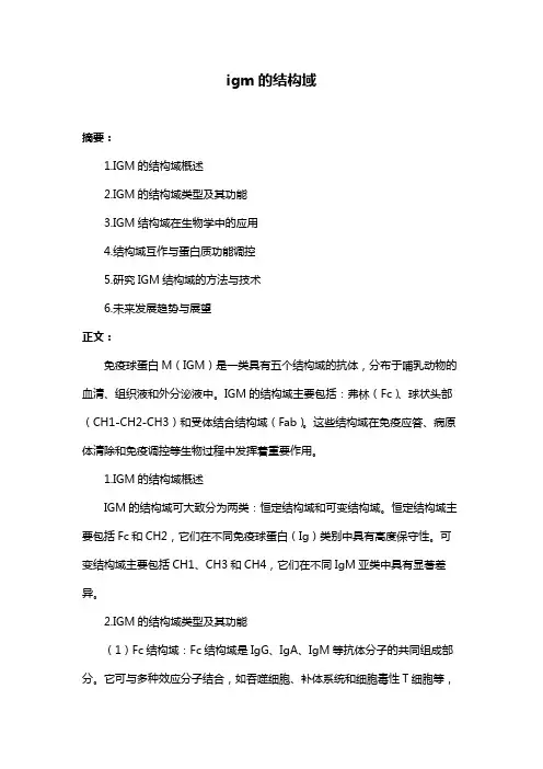 igm的结构域