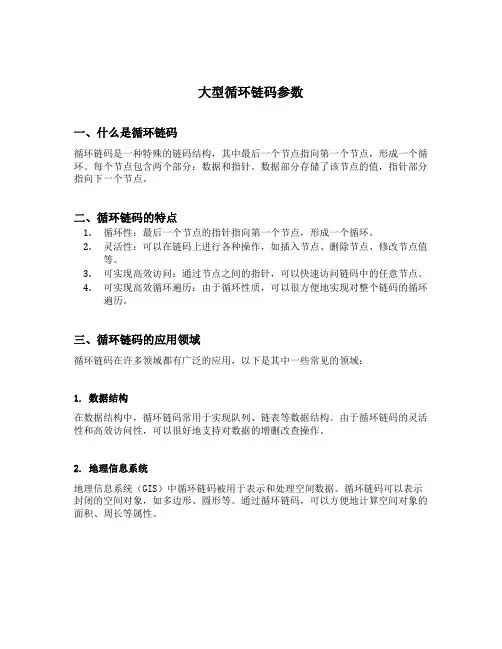 大型循环链码参数