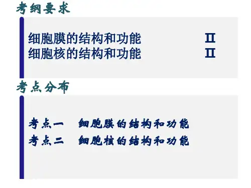 2.1 细胞膜和细胞核(共47张PPT)