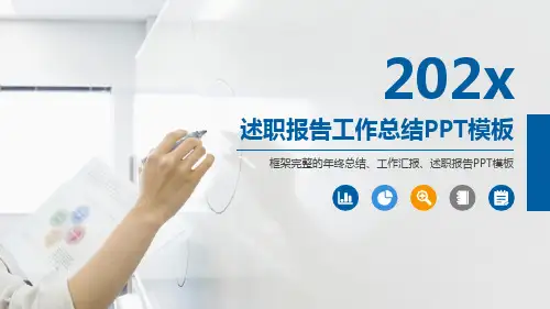 工作汇报 年终总结PPT模版