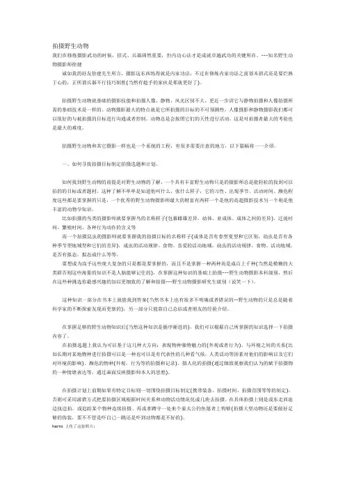 摄影知识