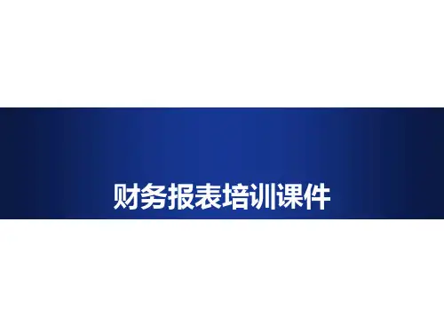 《财务报表培训课件》PPT课件