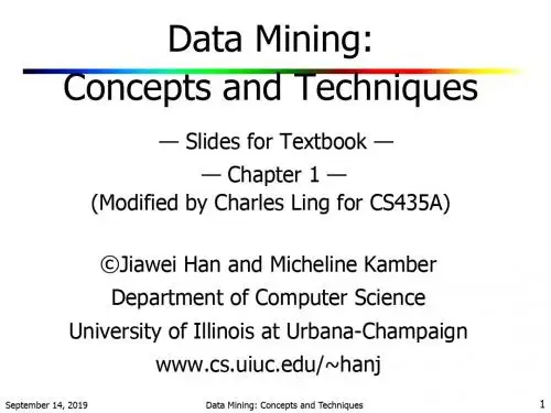 Data Mining - Concepts and Techniques CH01