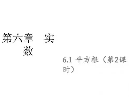 人教版七年级数学下册课件：6.1 平方根 第2课时