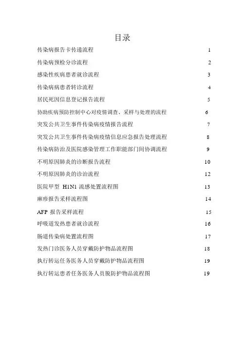 传染病管理流程流程文档