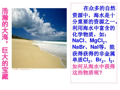 高三化学海水的综合利用(PPT)5-1