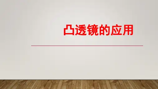 2024年中考物理一轮复习+凸透镜的应用+