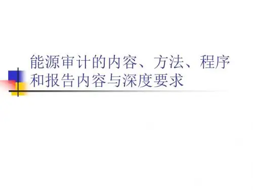 能源审计课件