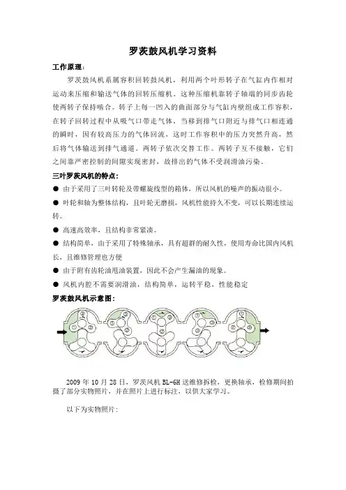 罗茨鼓风机设备学习资料