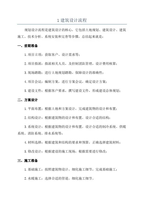 1建筑设计流程